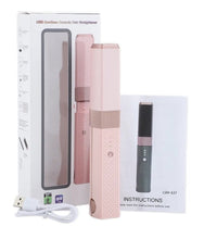 USB Mini Wireless Hair Straightener - Portable 

