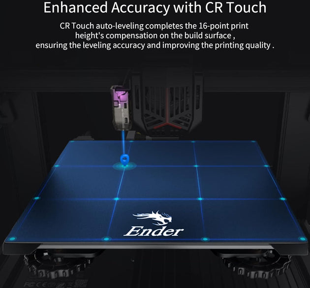 CRIALITY Ender-3 V2 NEO 3D Printer with CR-Touch Self-Leveling 32-bit Silent PC Motherboard Spring Steel Magnetic Build Plate