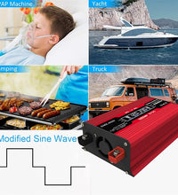 Power Inverter 12V to 220V with Smart LCD 